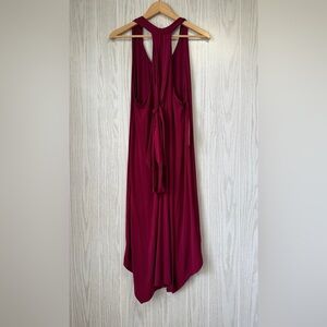 BCBG Gorgeous Maroon Convertible Dress Size Medium LNC